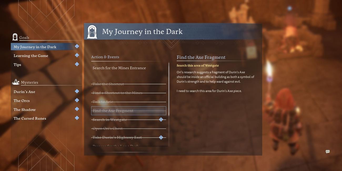 Πού να βρείτε το πρώτο θραύσμα τσεκούρι του Durin
