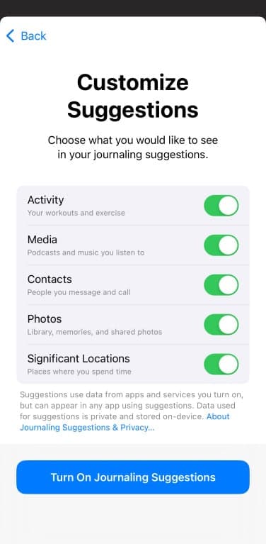 Εφαρμογή περιοδικού στο iOS 17.2: Πού να το βρείτε, πώς να το χρησιμοποιήσετε, Εφαρμογή περιοδικού στο iOS 17.2: Πού να το βρείτε, πώς να το χρησιμοποιήσετε, TechWar.gr