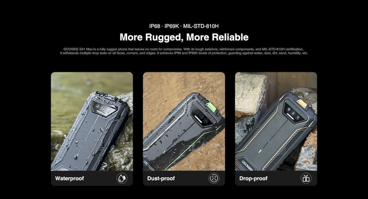 Τα Doogee S41 Max και S41 Plus κυκλοφορούν με στιβαρό εξωτερικό και προσαρμόσιμο κουμπί, Τα Doogee S41 Max και S41 Plus κυκλοφορούν με στιβαρό εξωτερικό και προσαρμόσιμο κουμπί, TechWar.gr
