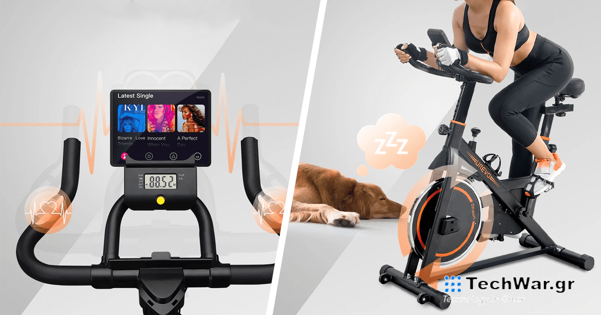 Στατικό ποδήλατο από την Xiaomi και την UREVO στην αποθήκη της ΕΕ με τα χαμηλότερα 202€: Ρυθμιζόμενη αντίσταση και οθόνη LCD
