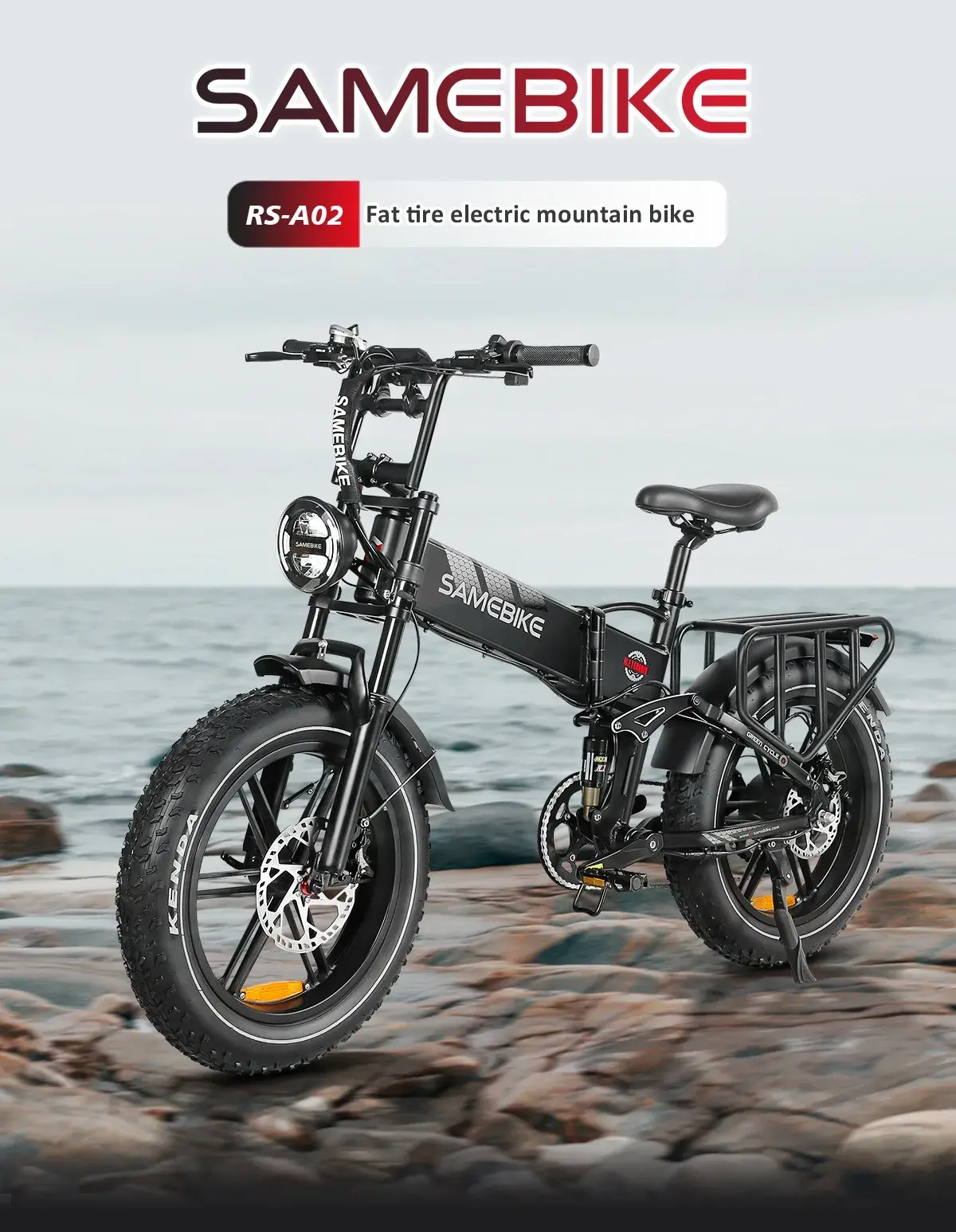 SAMEBIKE RS-A02 : Αναδιπλούμενο Fatbike, με μοτέρ 750W, φτιαγμένο για περιπέτεια!