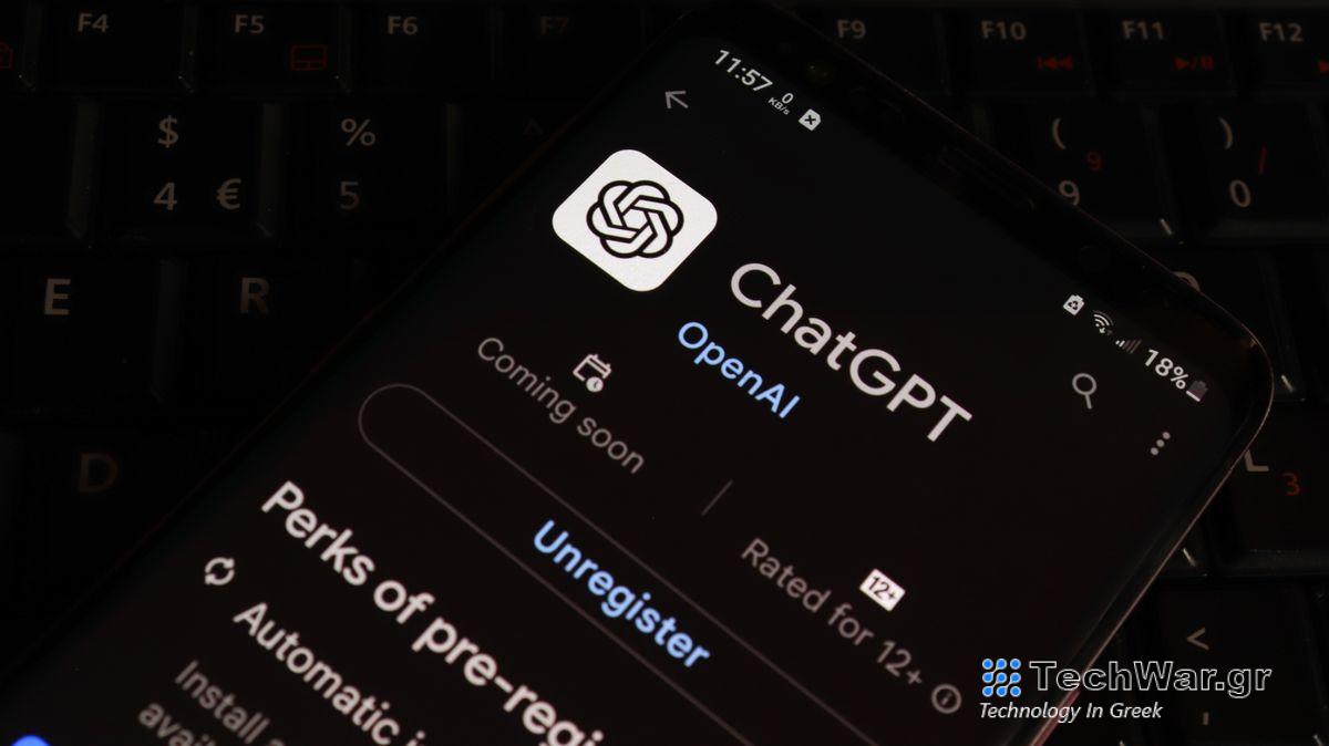 ChatGPT on an Android phone
