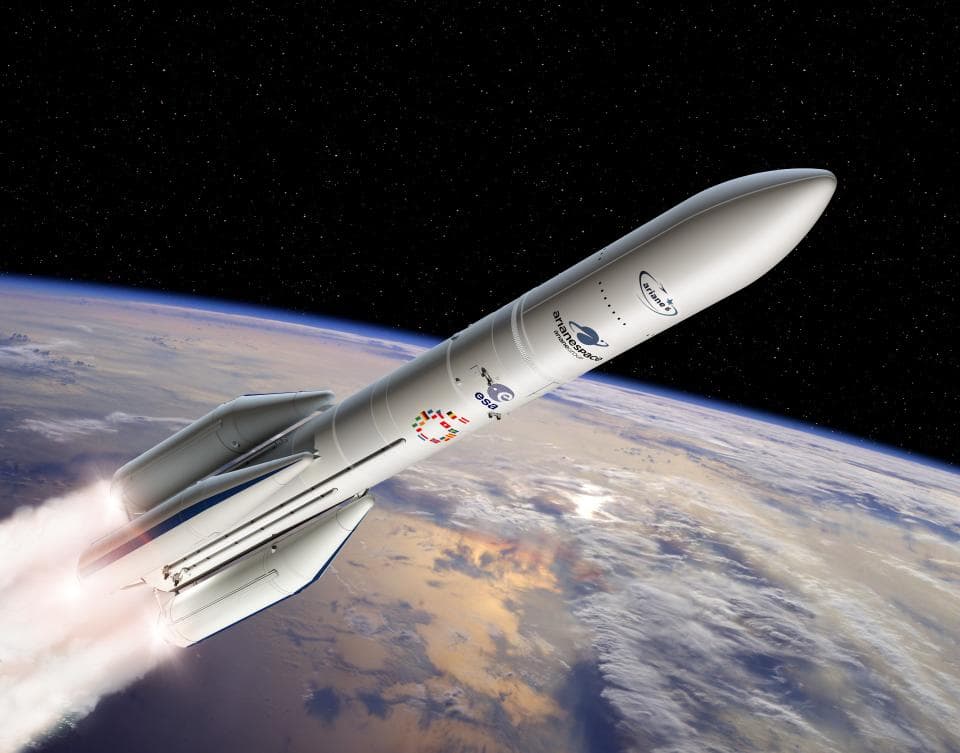 SpaceX dominated private spaceflight in 2023, but its competitors (mostly) aren't quitting 10 Illustration of Ariane 6 rocket in flight