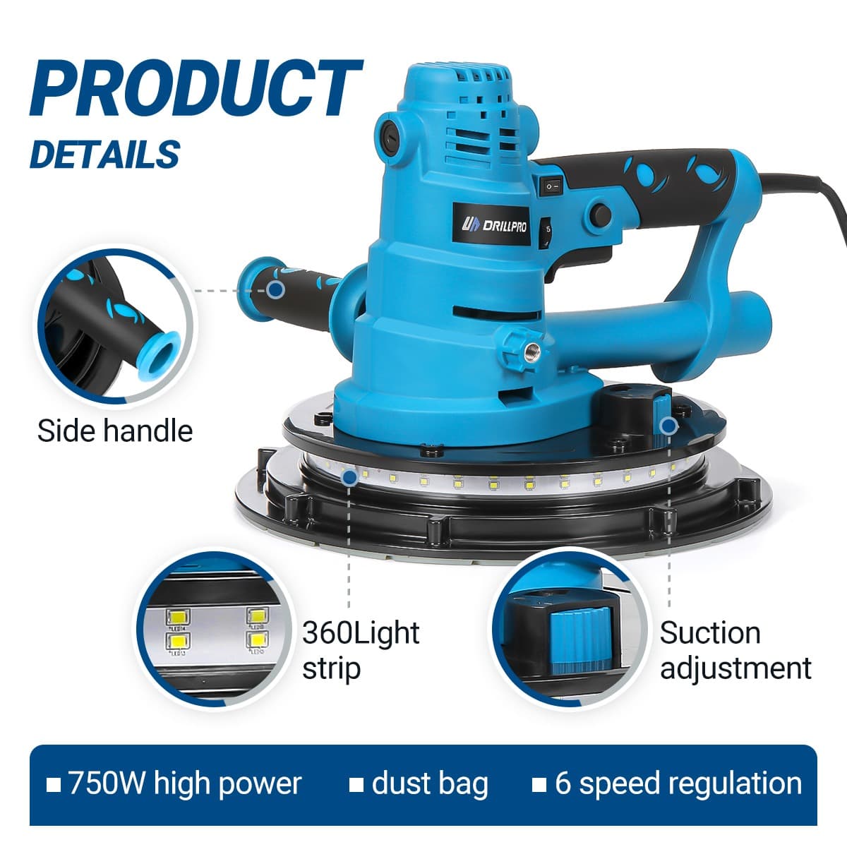 Τριβείο τοίχου της Drillpro με υποδοχή για τηλεσκοπικό κοντάρι και σάκο συλλογής για τη σκόνη με 83.6€, Τριβείο τοίχου της Drillpro με υποδοχή για τηλεσκοπικό κοντάρι και σάκο συλλογής για τη σκόνη με 83.6€, TechWar.gr
