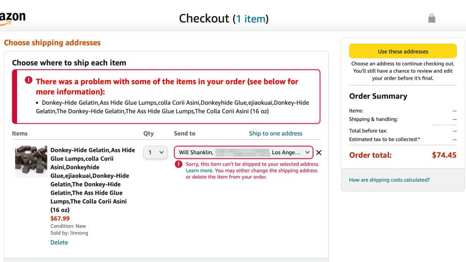 Η Amazon θα σταματήσει να πουλά ζελατίνη από δέρμα γαϊδάρου, αλλά μόνο στην Καλιφόρνια, Η Amazon θα σταματήσει να πουλά ζελατίνη από δέρμα γαϊδάρου, αλλά μόνο στην Καλιφόρνια, TechWar.gr