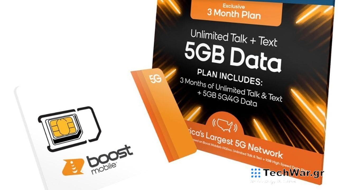 Boost Mobile Three Months 5GB Plan SIM Card Kit