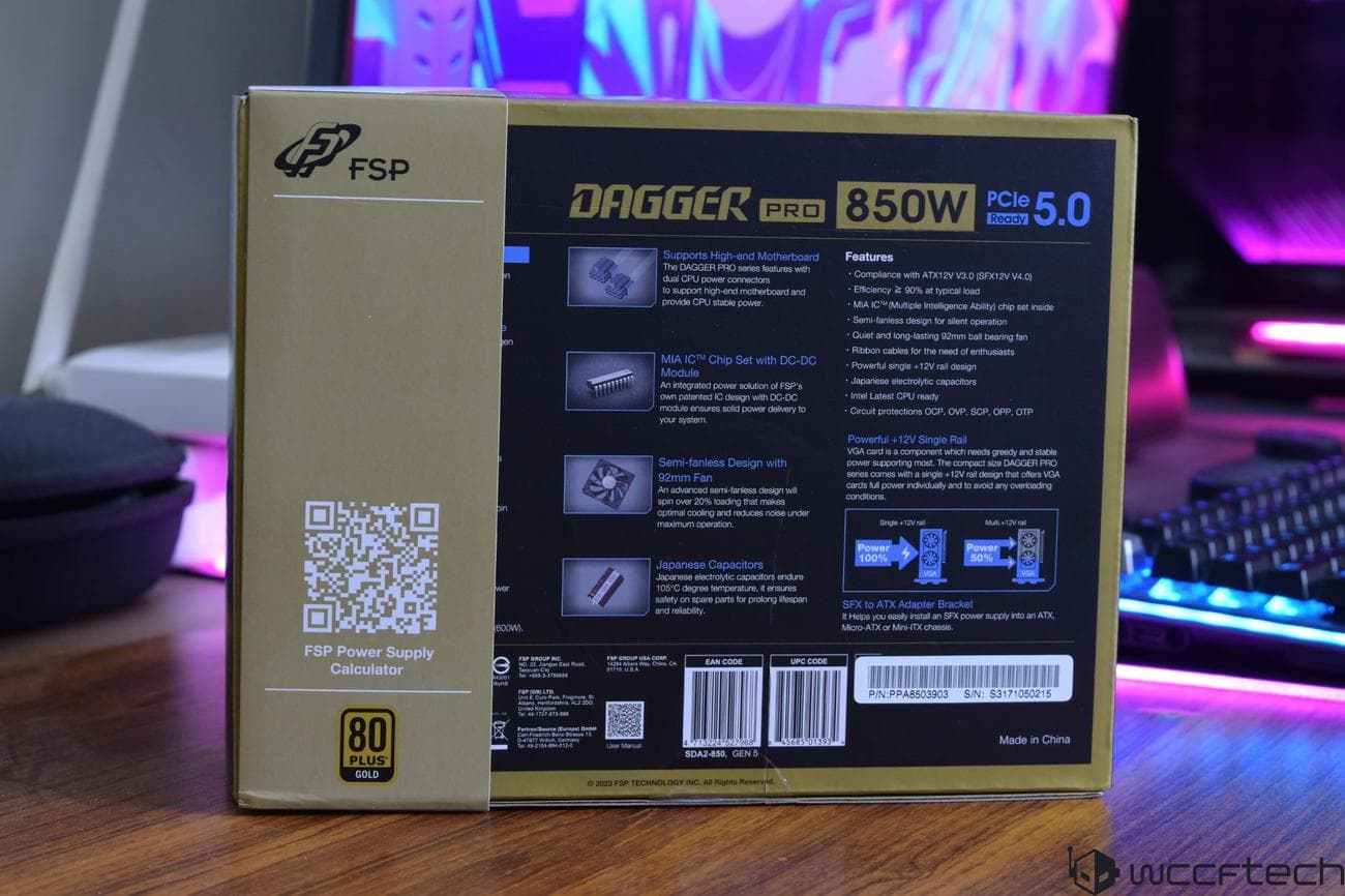 Αποτυπώματα Τροφοδοτικό FSP DAGGER PRO ATX 3.0 850W, Αποτυπώματα Τροφοδοτικό FSP DAGGER PRO ATX 3.0 850W, TechWar.gr