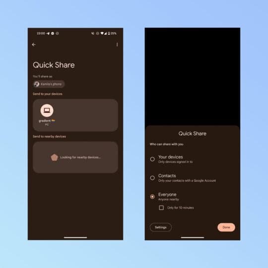 Η Google ενδέχεται να συγχωνεύσει το Nearby Share με το Quick Share της Samsung, Η Google ενδέχεται να συγχωνεύσει το Nearby Share με το Quick Share της Samsung, TechWar.gr