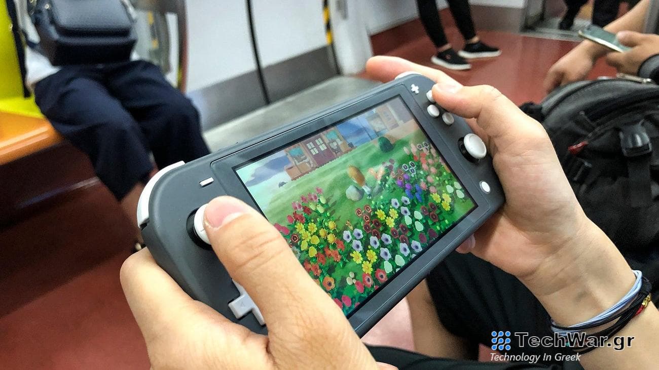 a person playing Animal Crossing