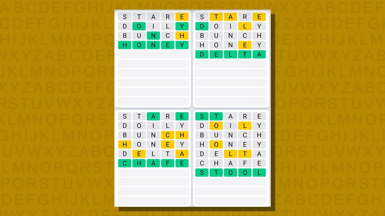 Quordle σήμερα - υποδείξεις και απαντήσεις για την Πέμπτη 28 Δεκεμβρίου (παιχνίδι #703), Quordle σήμερα – υποδείξεις και απαντήσεις για την Πέμπτη 28 Δεκεμβρίου (παιχνίδι #703), TechWar.gr