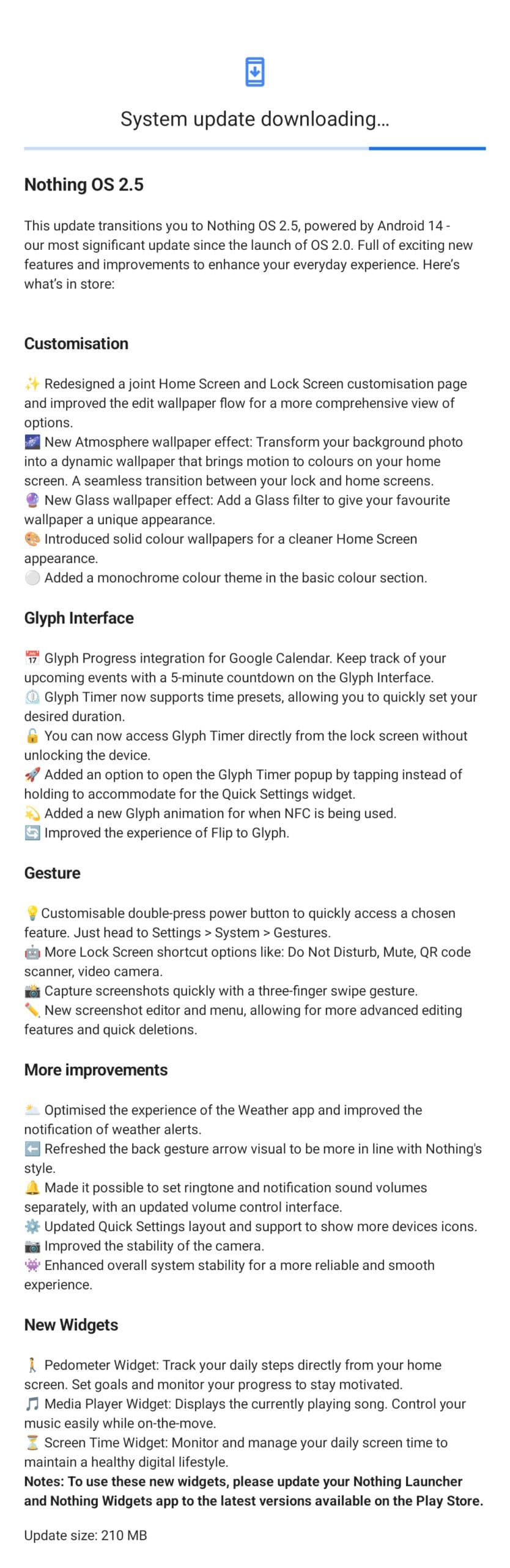 Nothing OS 2.5 που βασίζεται στο Android 14 που κυκλοφορεί για το Nothing Phone 2, Nothing OS 2.5 που βασίζεται στο Android 14 που κυκλοφορεί για το Nothing Phone 2, TechWar.gr