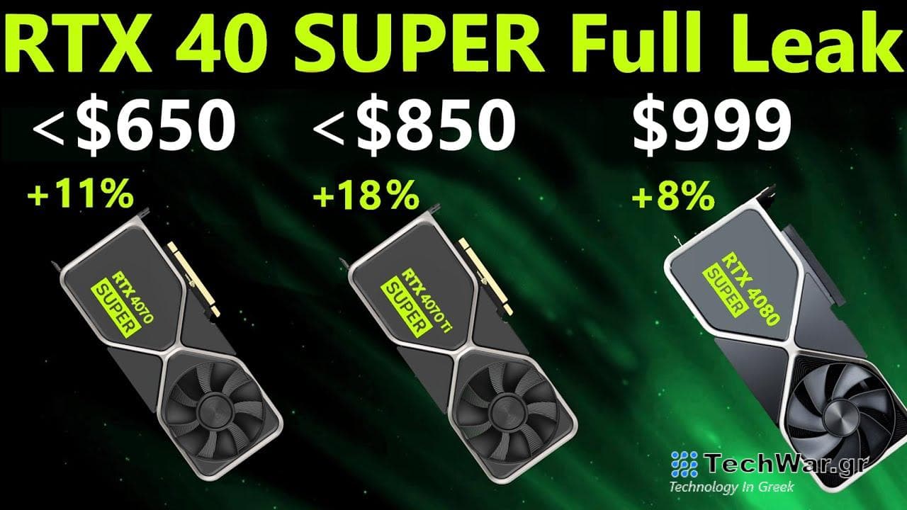 GeForce RTX 40 SUPER, Η NVIDIA αποκαλύπτει τις κάρτες γραφικών RTX 40 SUPER στη CES 2024, TechWar.gr
