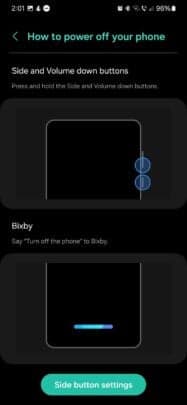Τρεις τρόποι πρόσβασης στο μενού τροφοδοσίας με το Bixby εκχωρημένο στο πλευρικό κουμπί, Τρεις τρόποι πρόσβασης στο μενού τροφοδοσίας με το Bixby εκχωρημένο στο πλευρικό κουμπί, TechWar.gr
