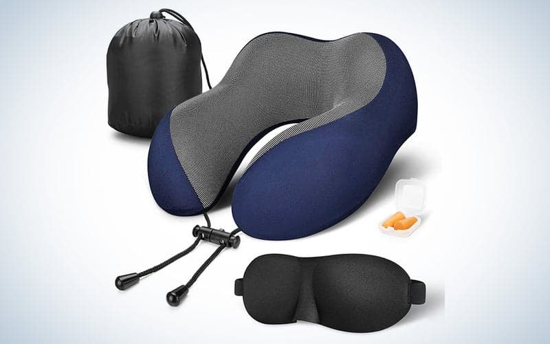 MLVOC 100 Percent Pure Memory Foam Neck Pillow