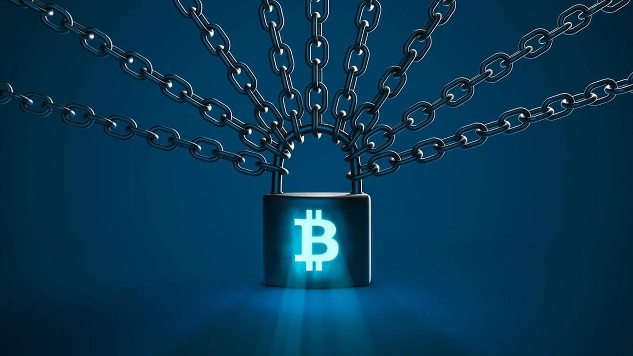 Chains on a bitcoin lock