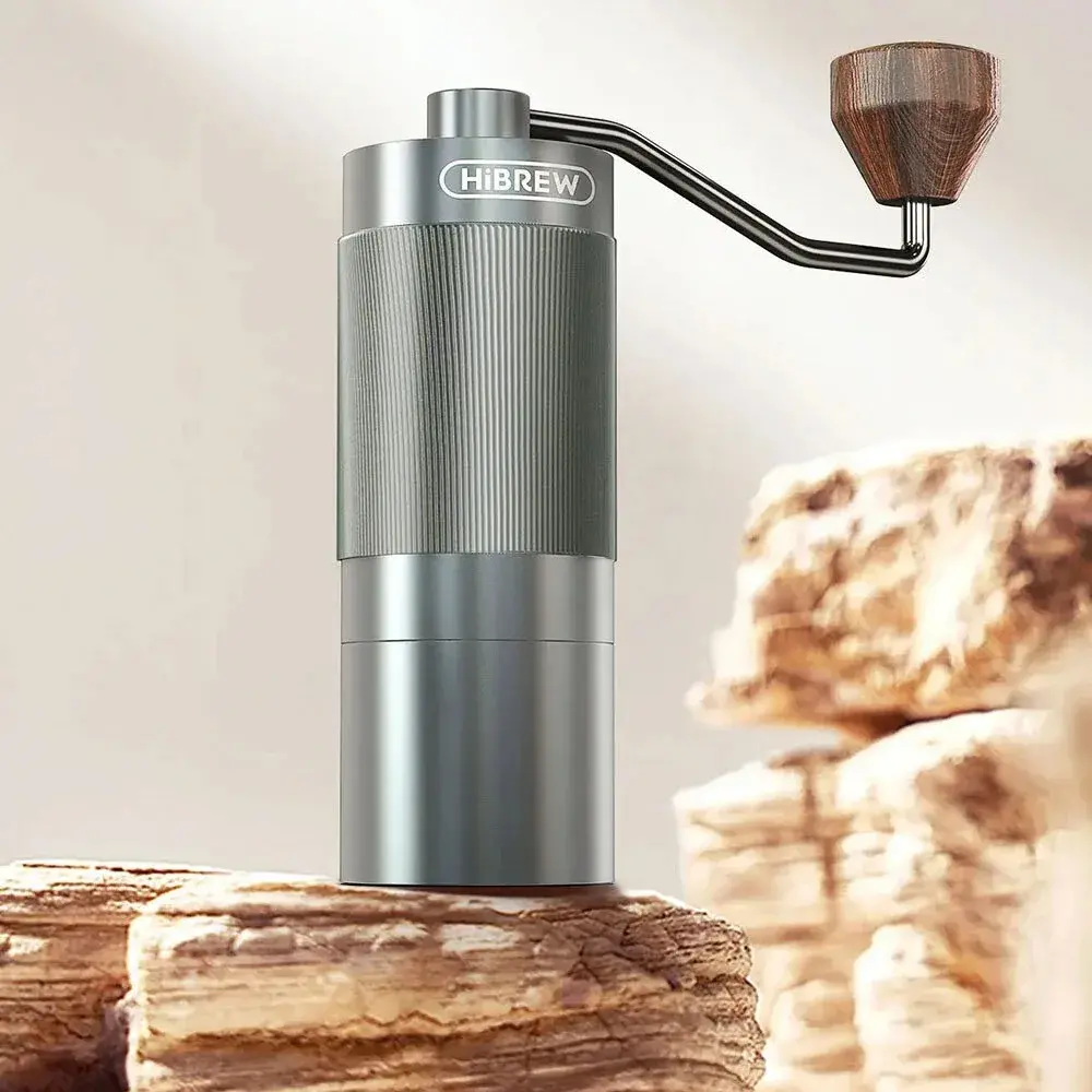HiBREW G4A : Χειροκίνητος μύλος για εσπρέσσο, με δίσκο άλεσης 36mm, και ρυθμιζόμενο πάχος άλεσης.