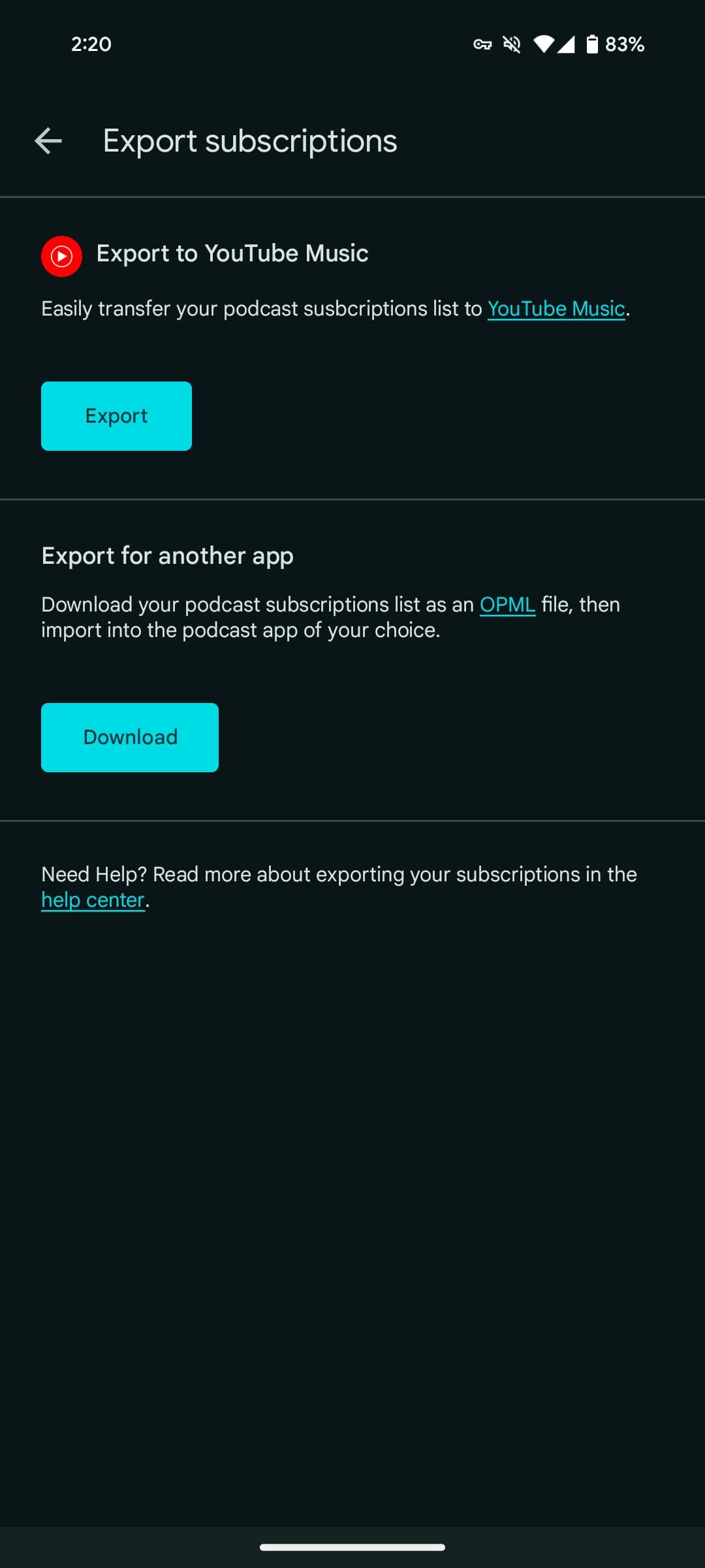 Μετεγκατάσταση του Google Podcast