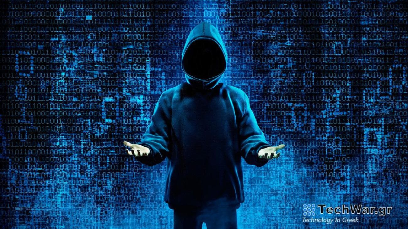 Hacker holding their hands up