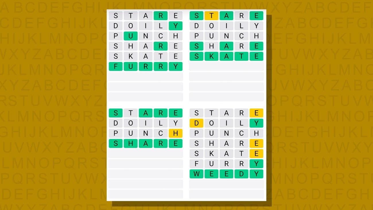 Quordle σήμερα - υποδείξεις και απαντήσεις για την Κυριακή 24 Δεκεμβρίου (παιχνίδι #699), Quordle σήμερα – υποδείξεις και απαντήσεις για την Κυριακή 24 Δεκεμβρίου (παιχνίδι #699), TechWar.gr