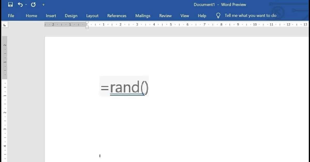 Πώς να χρησιμοποιήσετε το Lorem Ipsum ή το Rand για τυχαίο κείμενο στο Word, Πώς να χρησιμοποιήσετε το Lorem Ipsum ή το Rand για τυχαίο κείμενο στο Word, TechWar.gr