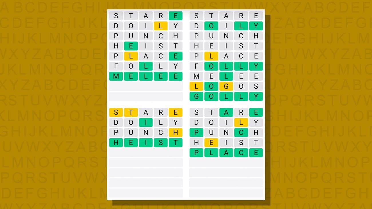 Quordle σήμερα - υποδείξεις και απαντήσεις για την Τετάρτη 13 Δεκεμβρίου (παιχνίδι #688), Quordle σήμερα – υποδείξεις και απαντήσεις για την Τετάρτη 13 Δεκεμβρίου (παιχνίδι #688), TechWar.gr