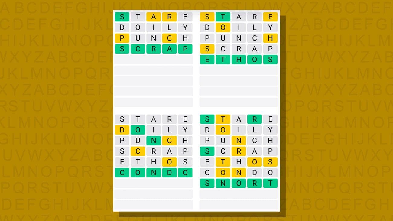 Quordle σήμερα - υποδείξεις και απαντήσεις για την Τρίτη 12 Δεκεμβρίου (παιχνίδι #687), Quordle σήμερα – υποδείξεις και απαντήσεις για την Τρίτη 12 Δεκεμβρίου (παιχνίδι #687), TechWar.gr