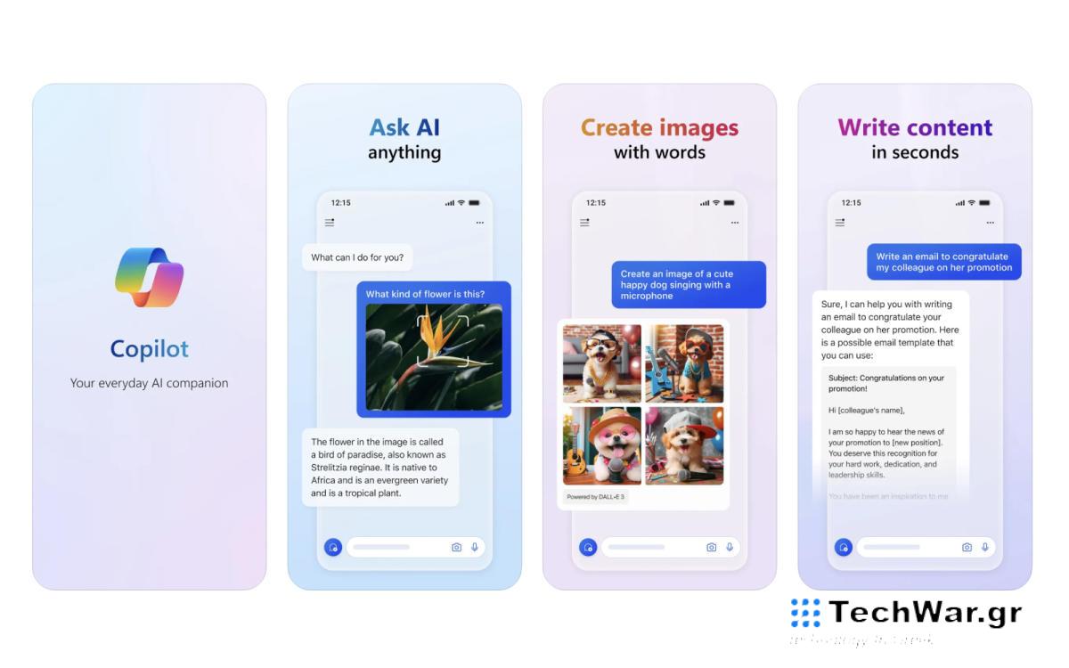 Η εφαρμογή chatbot Copilot AI της Microsoft φτάνει στο iOS
