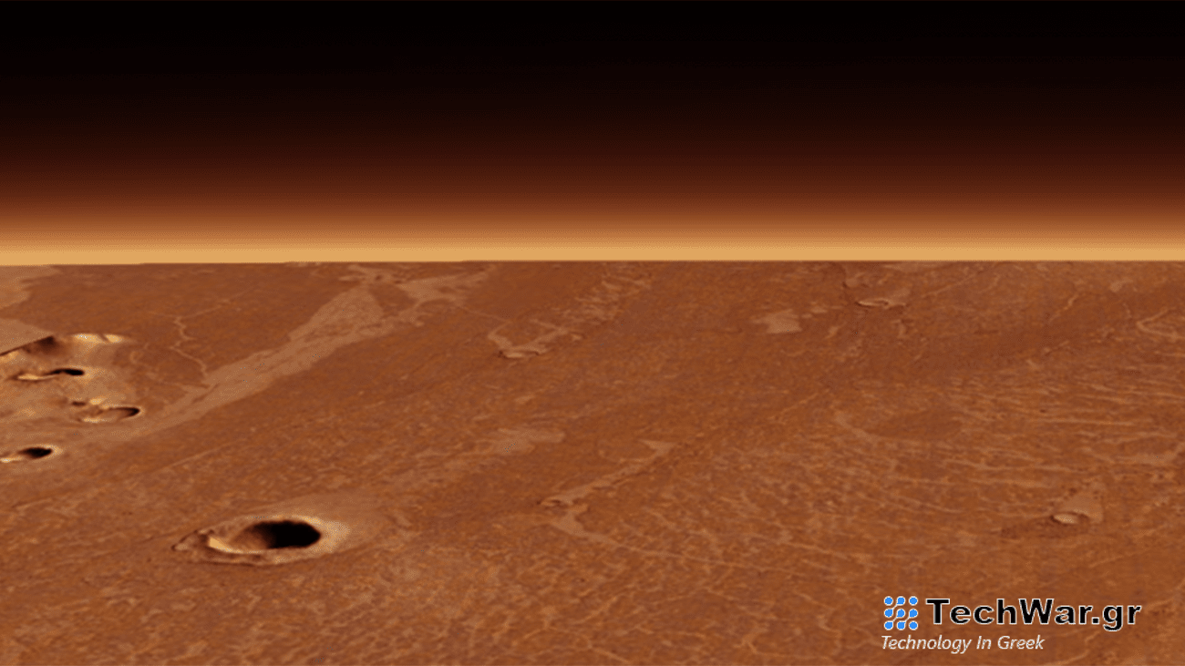 The vast lava flows on Elysium Planitia as seen by the European Space Agency's Mars Express orbiter.