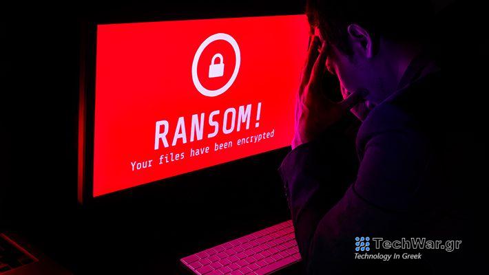 Ransomware attack on a computer
