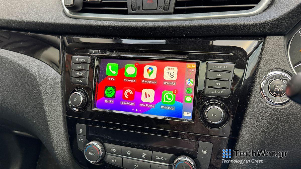 CarPlay setup in 2020 Nissan Qashqai