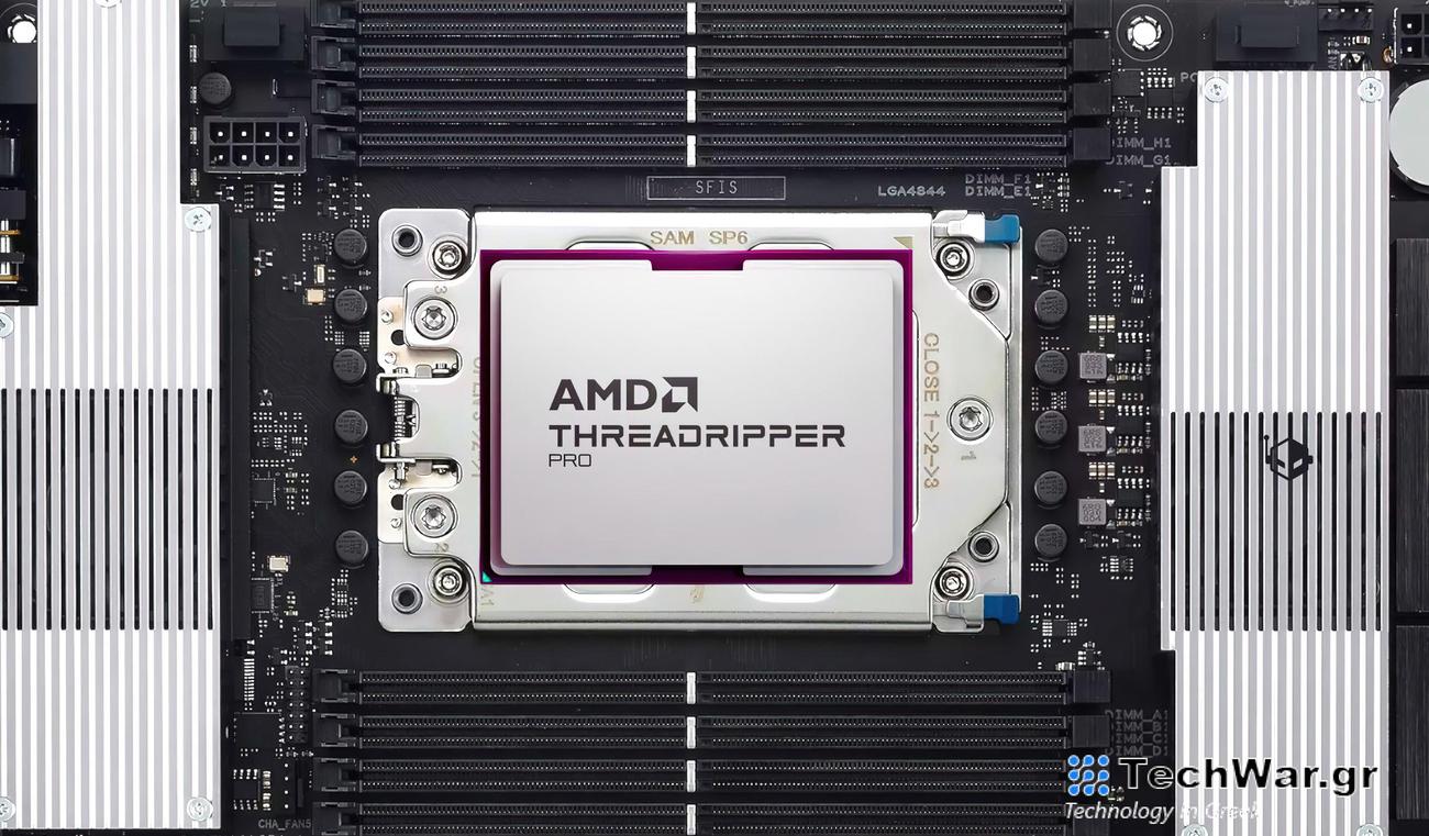 Η μνήμη 8 καναλιών στη μητρική πλακέτα WRX90 ενισχύει την CPU AMD Threadripper PRO 7985WX 64 πυρήνων κατά 94% έναντι 7980X
