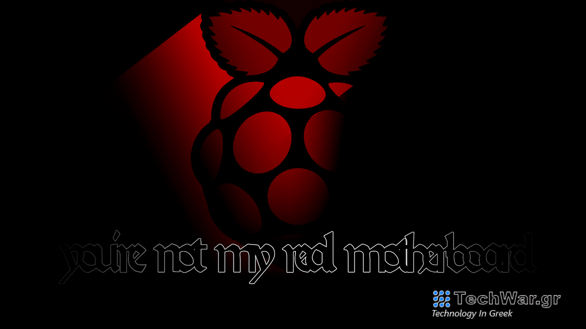 A Raspberry Pi logo baked in demon dracula light. Text, in Gothic font: "you