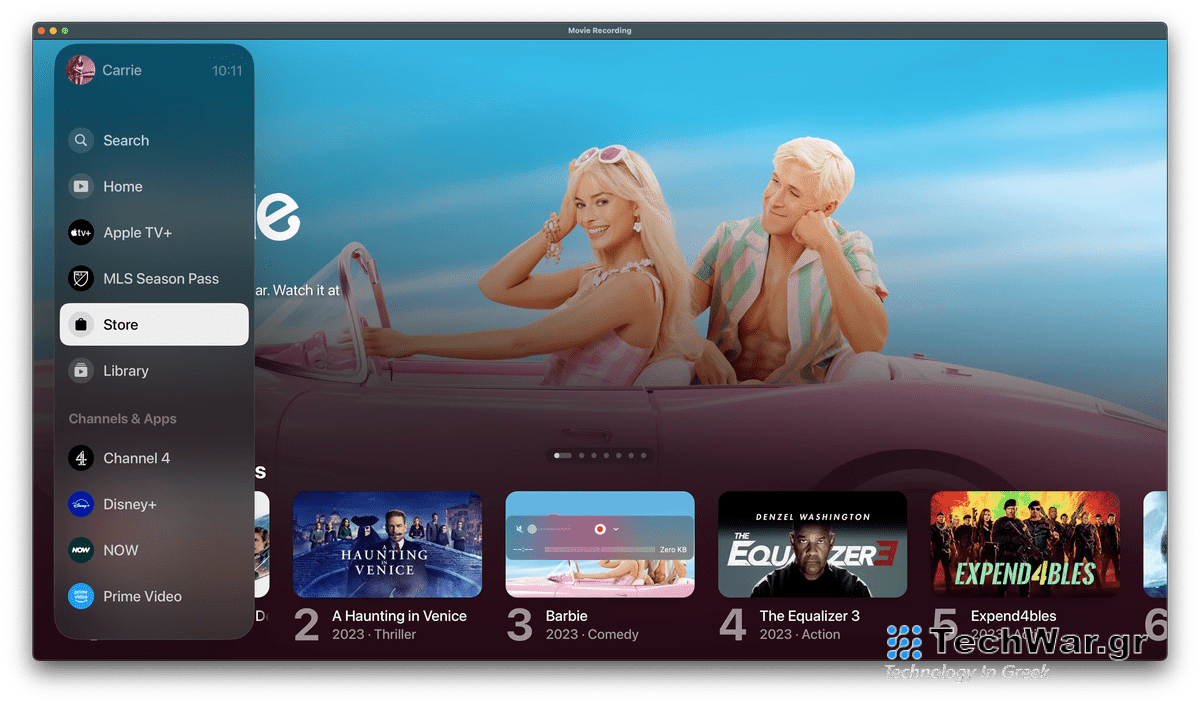 New Apple TV interface