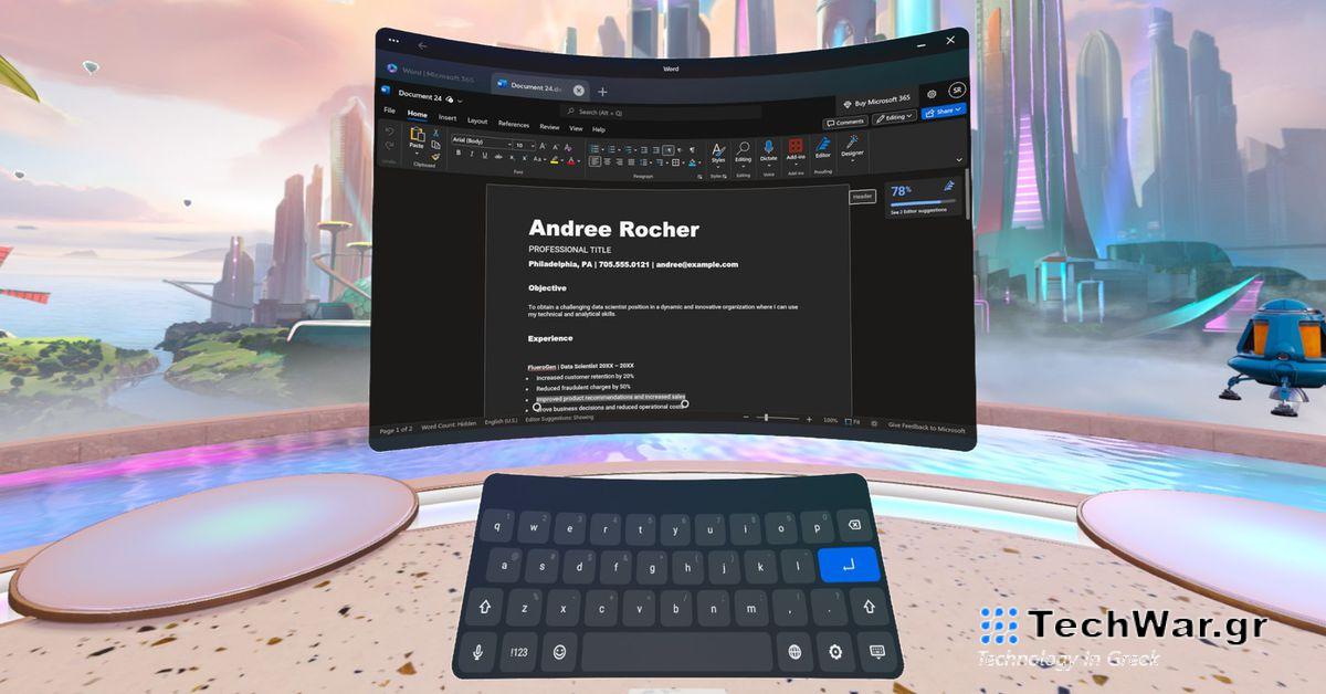 Οι ιδιοκτήτες Quest μπορούν να χρησιμοποιήσουν το Word, το Excel και το PowerPoint σε VR, αλλά το θέλετε πραγματικά;
