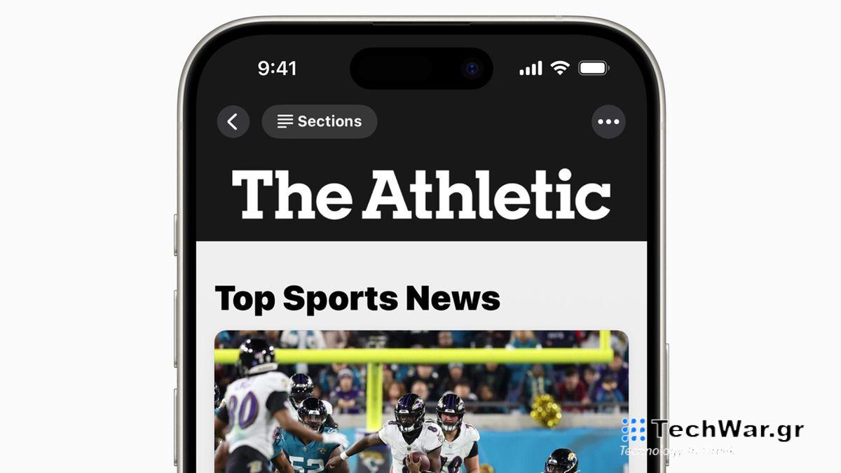 Apple news plus the athletic