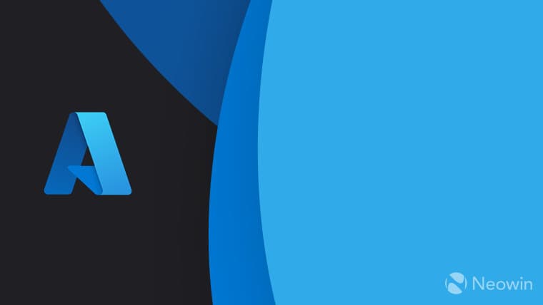 Azure logo new - full color - on dark grey background