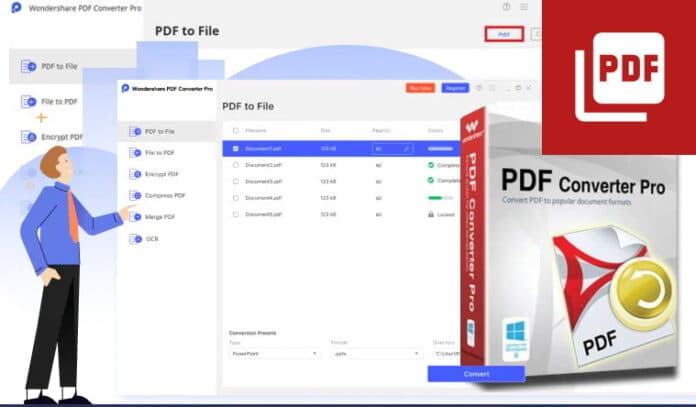 PDF converter pro software example