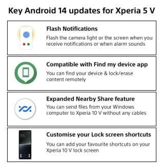 Το Sony Xperia 5 V λαμβάνει τώρα την ενημέρωση για το Android 14, Το Sony Xperia 5 V λαμβάνει τώρα την ενημέρωση για το Android 14, TechWar.GR