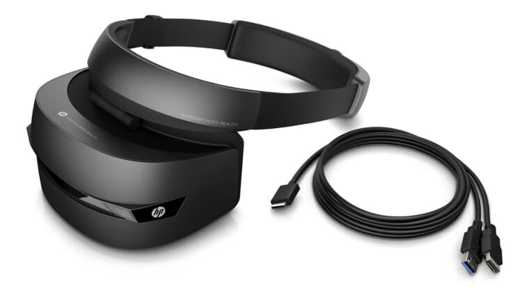 Ένα ακουστικό μικτής πραγματικότητας των Windows