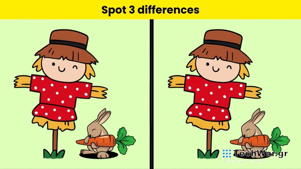 Τεστ παρατηρητικότητας διαφορές σκιάχτρο