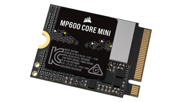 The Corsair MP600 COre mini Ssd
