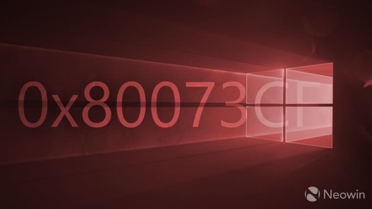 Windows 10 0x80073cf2 error