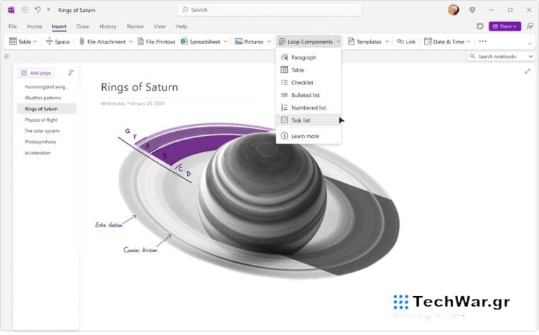 microsoft loop in onenote