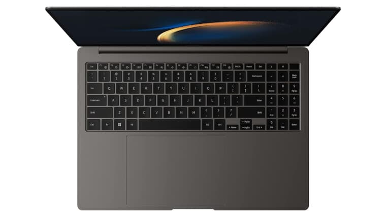 Ο φορητός υπολογιστής Samsung GalaxyBook3 Pro