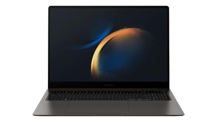 The Samsung GalaxyBook3 Pro laptop
