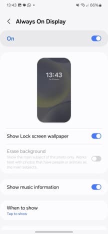 Lock screen and AOD - One UI 6.1 review