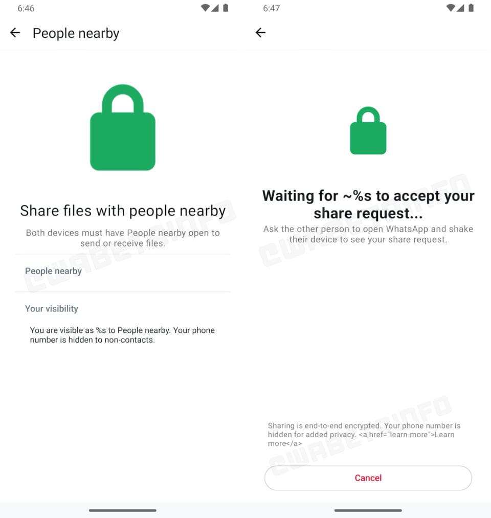 Αποστολή αρχείων μέσω WhatsApp