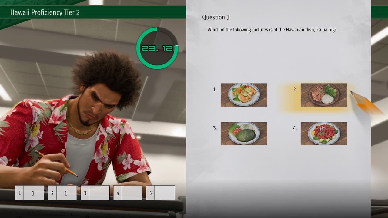 Kālua pig is option number 2 in this image.