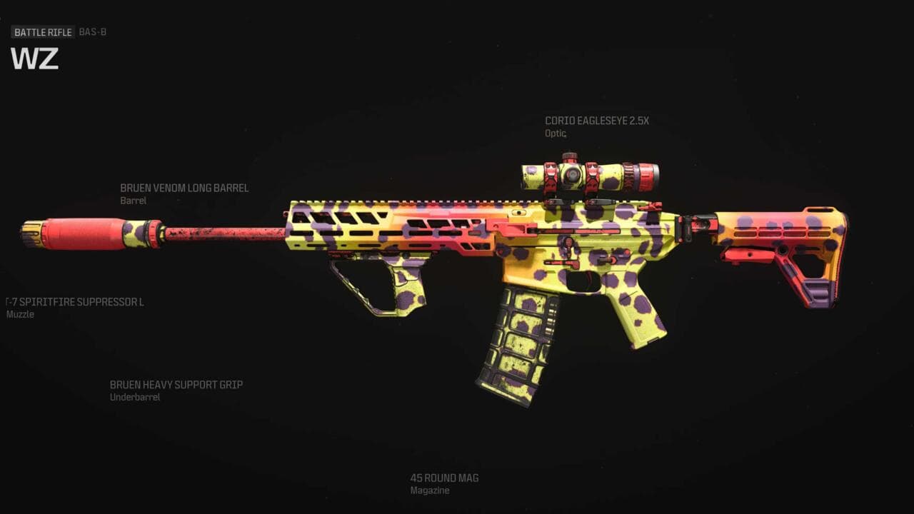 CoD: Warzone Best Weapon Loadouts For MW3 Season 1 Reloaded 6 Τυφέκιο μάχης BAS-B