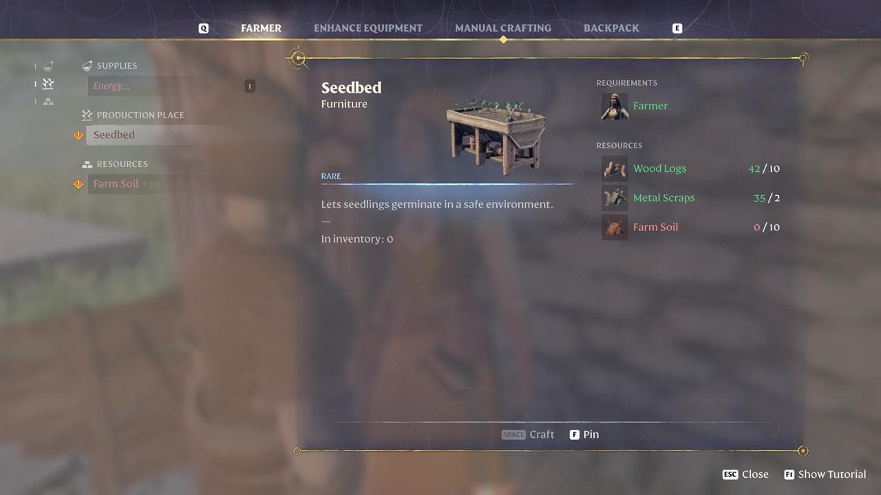 Μπορείτε να ξεκινήσετε να καλλιεργείτε καλλιέργειες μόλις ξεκλειδώσετε τις υπηρεσίες του Farmer στο παιχνίδι.